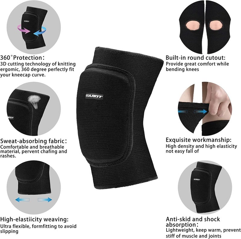ONTYZZ Kids Knee Pads with Thicken Sponge Padding Breathable Stretchy Cotton Knee Pads Soft Knee Pads Guards Protective for Roller Skateboard Bike Scooter Outdoor Sports - Image 3